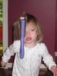 Mommy, I brushed my hair!
