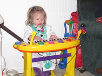 Playing the organ