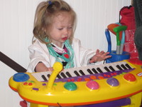 Playing the organ