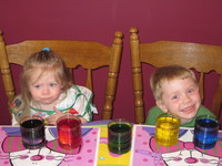 Dyeing Easter eggs