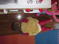 Sleepy on the hardwood floor