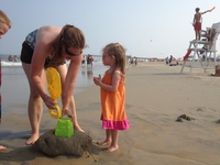 On the beach