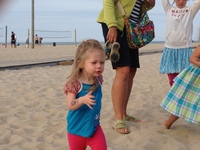 On the beach